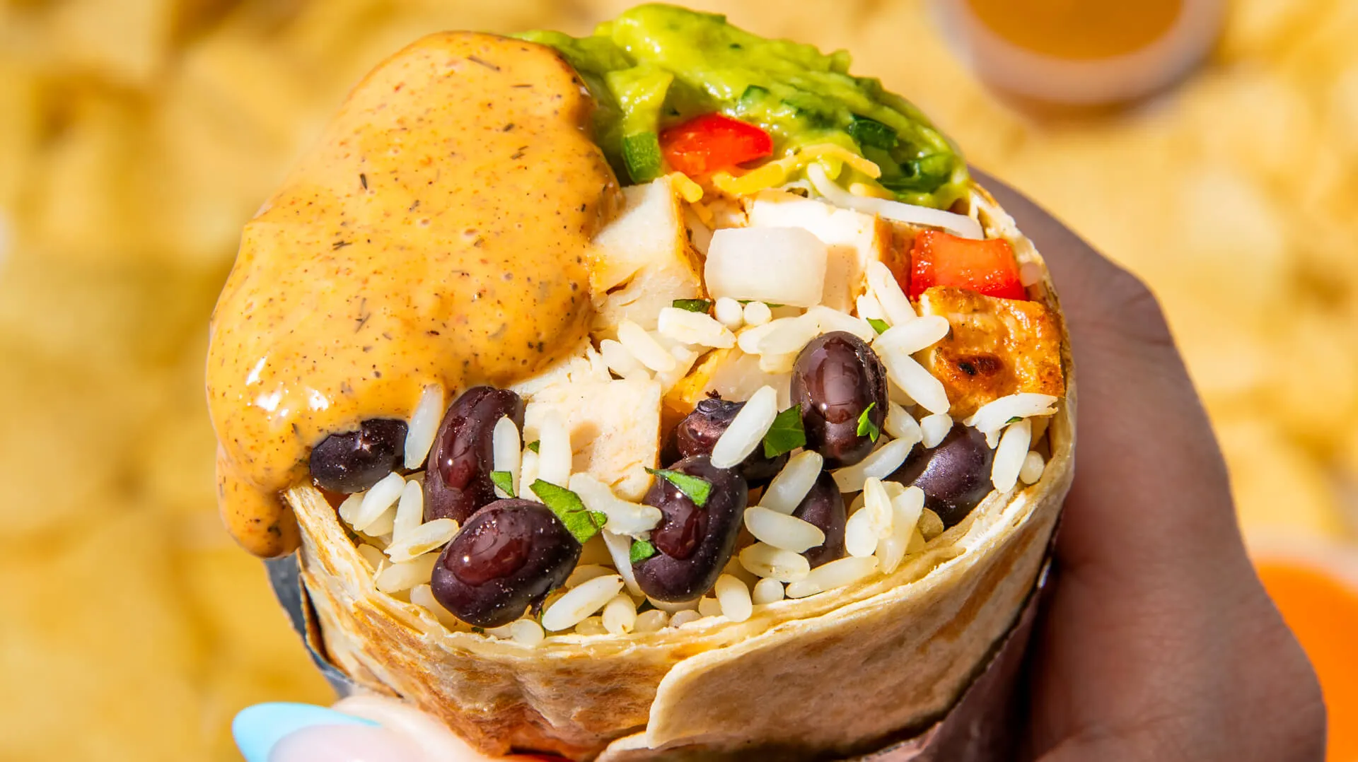 Moe's Homewrecker Burrito with Moe Sauce